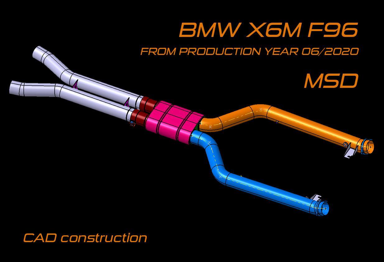 GP-DEEPTONE middle silencer - X5 M F95